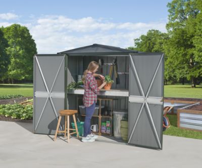 Image showing  3 x 6 x 6.25 ft. Vintage Green Scotts Potting Shed