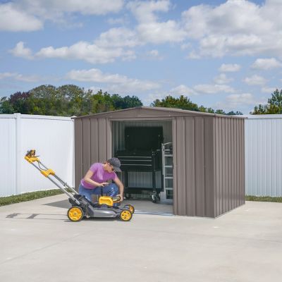 Image showing  Essentials 8 x 6 x 6.1 ft. Oswego Tea Essential Steel Shed