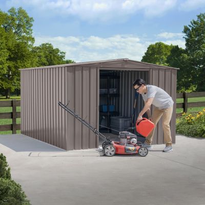 Image showing  Essentials 8 x 10 x 6.1 ft. Oswego Tea Essential Steel Shed