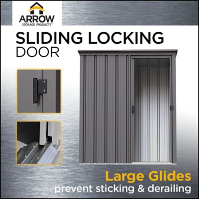 Image showing 6 th Arrow Essentials 5 x 3 x 6.2ft. Oswego Tea Essential Steel Shed