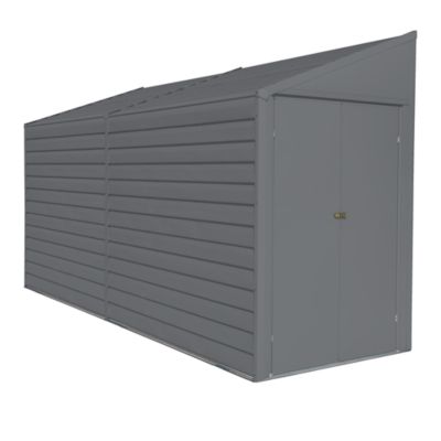 Arrow Yardsaver 4 x 10 x 6.8 ft. Charcoal Yardsaver Steel Storage Shed