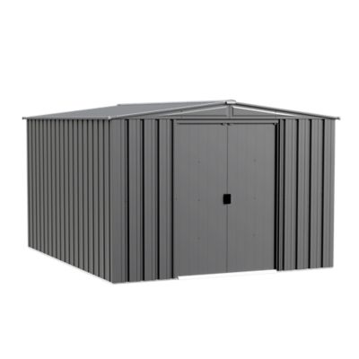 Arrow Essentials 8 x 10 x 6.1 ft. Charcoal Essential Steel Shed