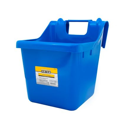 Image showing  16 qt. Hook-Over Livestock Feed Bucket, Blue