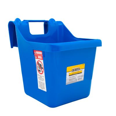 Image showing  16 qt. Hook-Over Livestock Feed Bucket, Blue