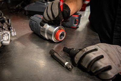 Image showing 8 th Ingersoll Rand DXS2 1/2 in. 20V Cordless Impact Wrench, 1600 ft-lb, Friction Ring Retainer, Pistol, Bare Tool