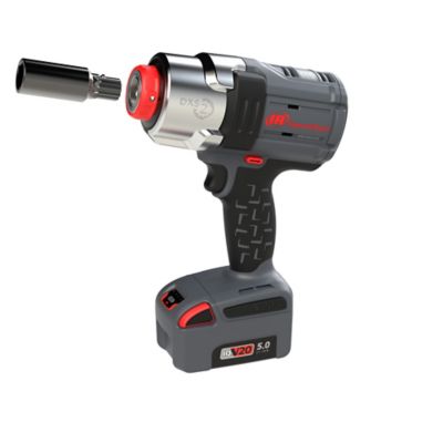 Image showing  DXS2 1/2 in. 20V Cordless Impact Wrench 2 Battery Kit, 1600 ft-lb, Friction Ring Retainer, Pistol