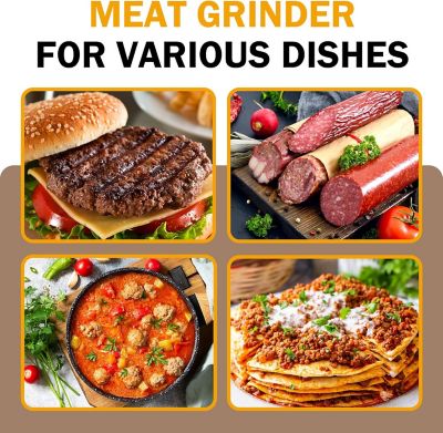 Image showing 7 th Valley Sportsman #8 Household Meat Grinder, Red