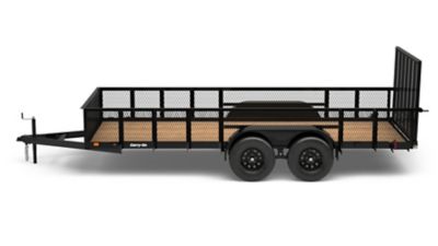 Image showing  7 ft. x 16 ft. Tandem Axle Mesh High Sides Utility Trailer, 5,200 lb.Max Capacity