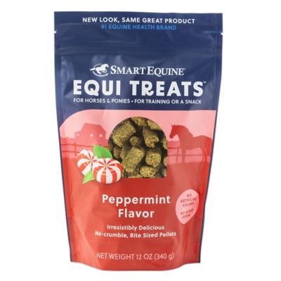 SmartEquine Equi Treats Peppermint Flavor Bite-Sized Pellets for Horses & Ponies, 12 oz. Bag