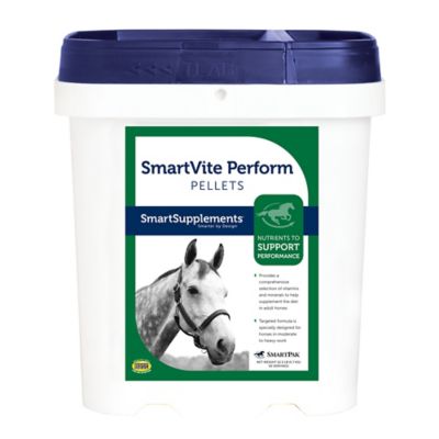 SmartEquine SmartVite Perform Pellets for Horses, 12.5 lb. Bucket