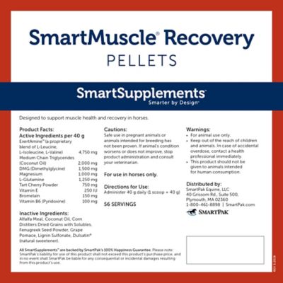 Image showing  SmartMuscle Recovery Pellets for Horses, 5 lb. Bag
