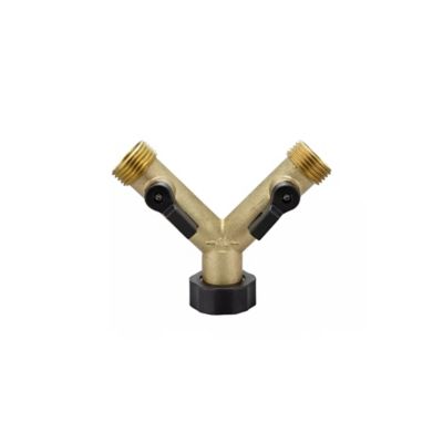 Image showing  Brass Dual Connector with Shutoff