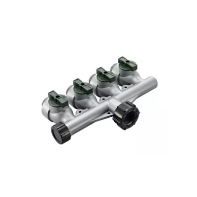 Image showing  3/4 in. 4-Way Metal Manifold with Shutoff