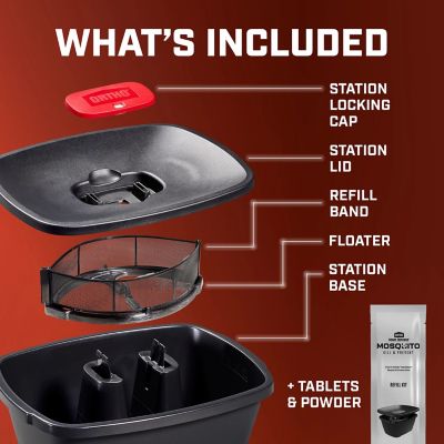 Image showing 8 th Ortho Home Defense Mosquito Kill and Prevent Starter Kit, 1 Station, 1 Refill
