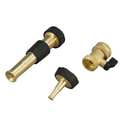 GroundWork 3 pc. Brass Hose Nozzle Set