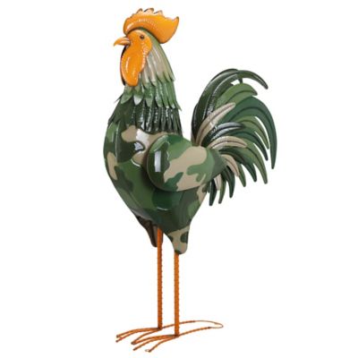 Image showing  Indoor/Outdoor Rooster Statue, 6 ft., Camo