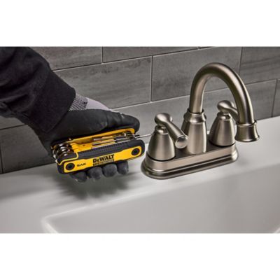 Image showing  8 pc. Folding Locking Hex Key Set (SAE)