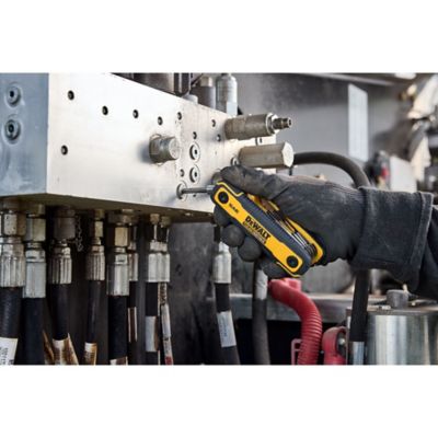 Image showing 5 th DEWALT 8 pc. Folding Locking Hex Key Set (SAE)