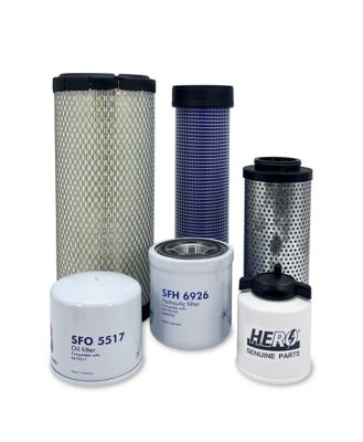 Hero Preventative Maintenance Kit Bobcat S510 Skid Steer Loader A3NK11001 & Above Spin-On Cooling Fan Filter