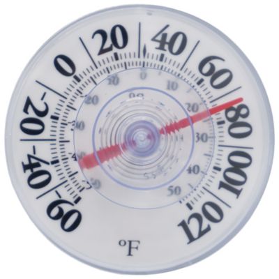 GroundWork 3.5 in. Window Thermometer with Suction Cup