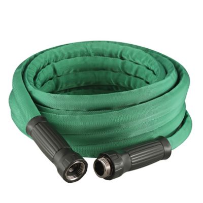 GroundWork 5/8 in. 25 ft. Fiber Jacket Garden Hose, Green