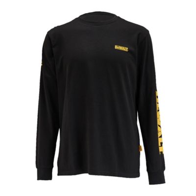 DEWALT Men's Brand Carrier Long Sleeve Work Tee Shirt