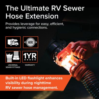 Image showing  RV Sewer Extender with Light