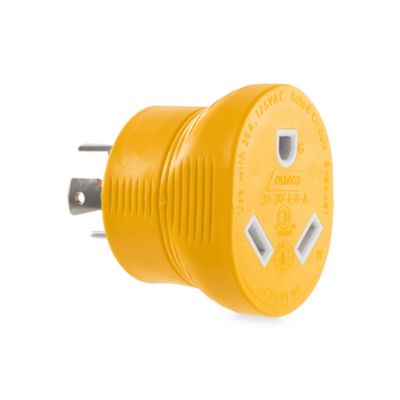 Image showing  Power Grip Generator Adapter with 4-prong Locking Receptacle for 30-amp RV
