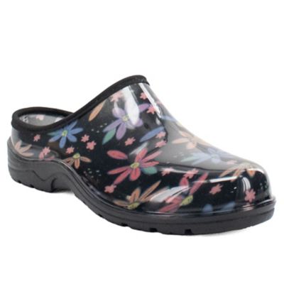 GroundWork Women's Floral Low Waterproof Garden Clogs