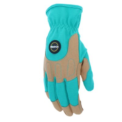 Image showing  Teal Hi-Dexterity Padded Palm Glove