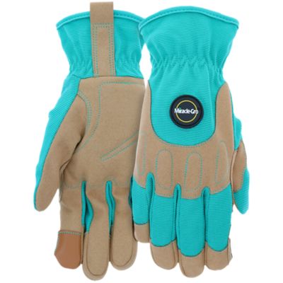 Miracle-Gro Teal Hi-Dexterity Padded Palm Glove