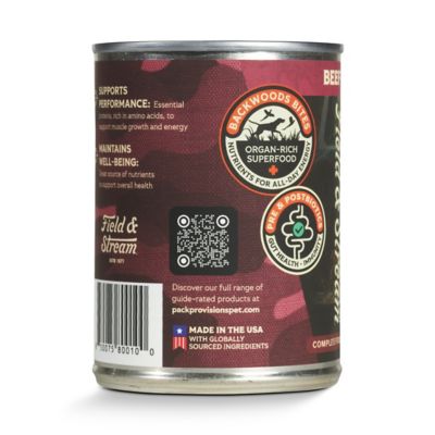 Image showing  Pack Provisions Beef and Beef Liver Dinner Wet Dog Food, 12.5 oz.