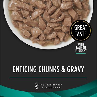 Image showing  Veterinary Diets EN Gastroenteric Savory Selects Adult Salmon in Gravy Wet Cat Food, 5.5 oz., Pack of 24 Cans