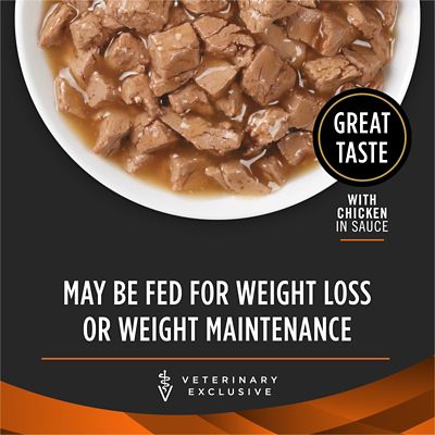 Image showing  Veterinary Diets OM Overweight Management Savory Selects Chicken in Gravy Wet Cat Food, 5.5 oz., Pack of 24 Cans