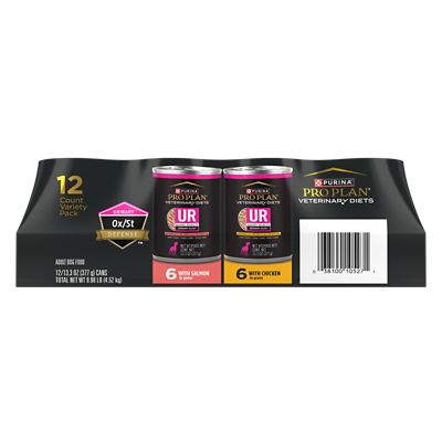 Image showing  Veterinary Diets UR Urinary Ox/St Savory Selects Adult Chicken/Salmon Wet Dog Food, 13.3 oz., Pack of 12 Cans
