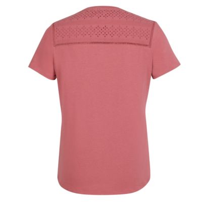 Image showing  Women's Eyelet Short Sleeve T-Shirt