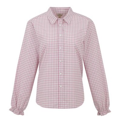 Blue Mountain Women's Puff Sleeve Button Down