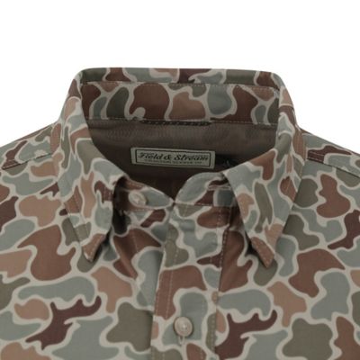 Image showing  Men's Patterned Short-Sleeve Button-Down Outdoorsman Shirt