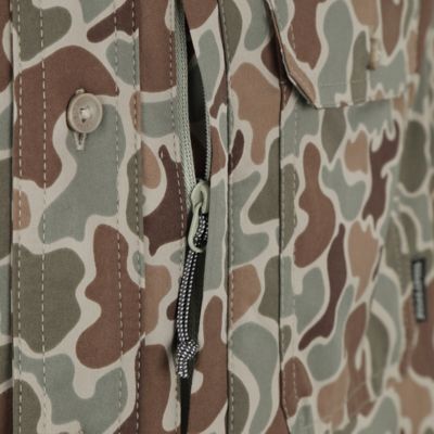 Image showing 5 th Field & Stream Men's Patterned Short-Sleeve Button-Down Outdoorsman Shirt