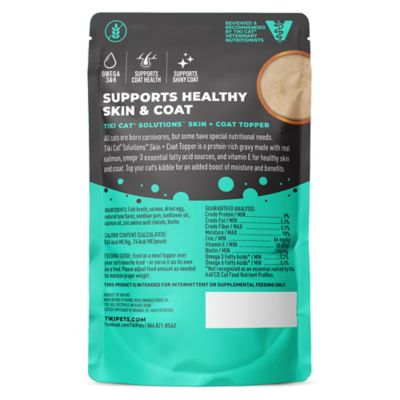 Image showing  Solutions Topper Skin Coat Salmon Recipe in Broth Wet Cat Food, 1.5 oz.