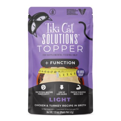 Tiki Cat Solutions Topper, Light, Chicken & Turkey Recipe in Broth, 1.5 oz.