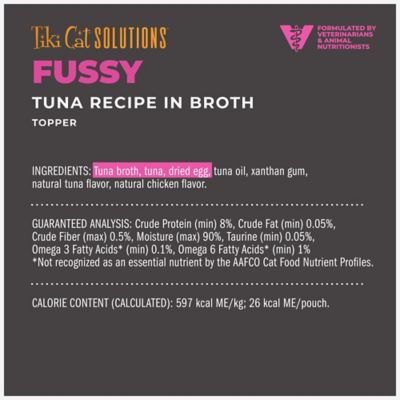 Image showing  Solutions Topper, Fussy, Tuna Recipe in Broth, 1.5 oz. Pouch