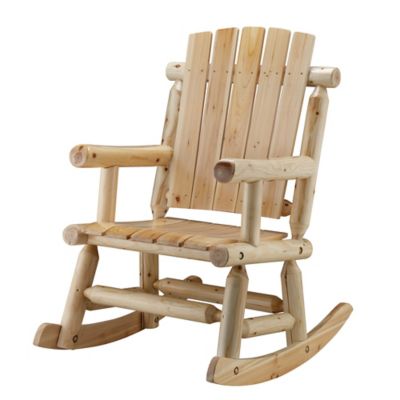 Red Shed Light Color Log Rocker