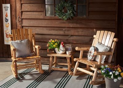 Image showing  Elkin Log Rocker, Natural