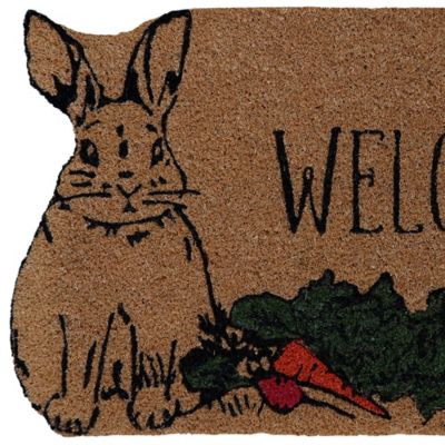 Image showing  Bunny Coir Door Mat, 18 x 32in.