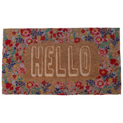 Red Shed Hello Coir Door Mat, 18 x 32in.