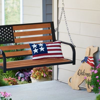 Image showing American Flag Pillow, 20 in.