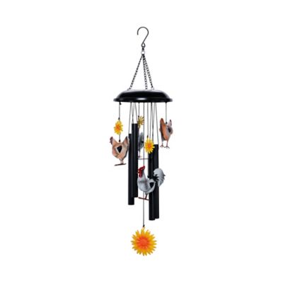 Image showing  31.5 in. Metal Chicken Wind Chime