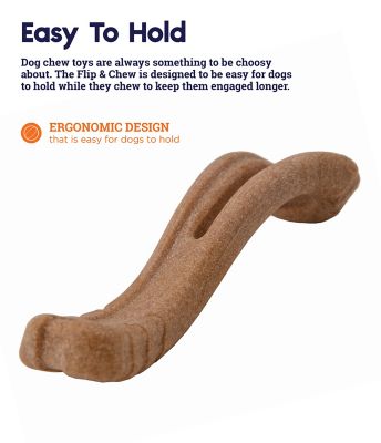 Image showing  Flip & Chew Medium Brown Dog Chew Toy