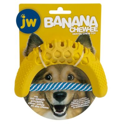 JW Pet Banana Chew-ee Dog Chew Toy, Medium